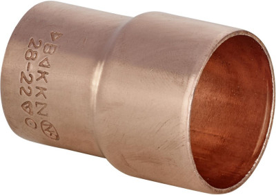 Manchon cuivre 5243 réduit mâle-femelle diamètre 28/22 10 ALTECH
