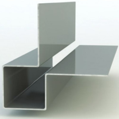 Profile angle extérieur alu gris agate 25 x 65 x 65 mm CEMBRIT