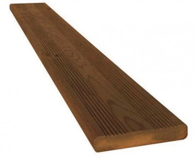 Lame de terrasse Prima pin du Nord rouge classe 4 marron 27 x 145 longueur 3 m PLF SCA WOOD 