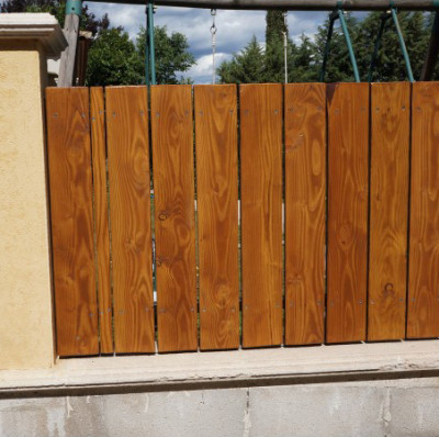Lame de Terrasse 28 x 145 mm en 4 m Douglas Sec Traité Autoclave Marron Raboté Déclassé 