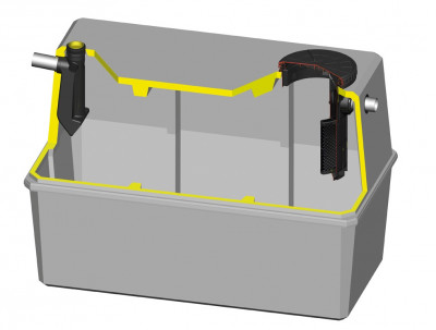 Fosse septique béton toutes eaux 3000 l +Préfiltre SEBICO CENTRE