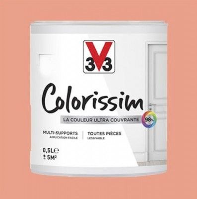 Peinture ocre roussillon satin 0,5 l V33