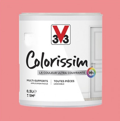 Peinture litchi satin 0,5 l V33