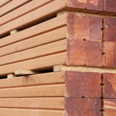 Lambourde Lamellé Collé Bois Exotique Classe 4 40 x 60 en 3,95 / 4 m 