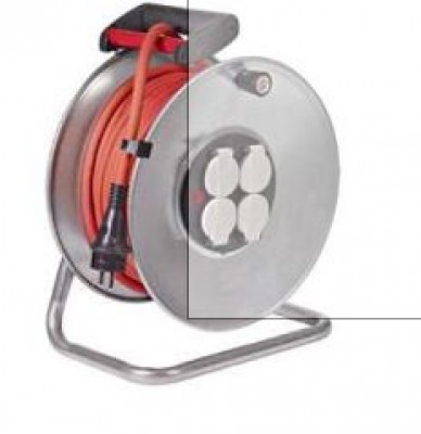 Enrouleur 40 m câble rouge HO7RNF SILVER BRENNENSTUHL