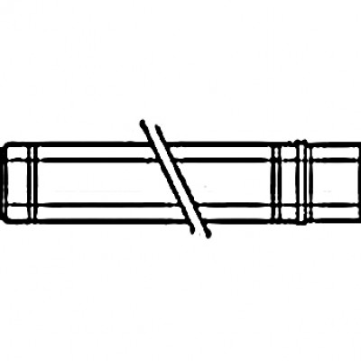 Conduit concentrique inox/galva 80/125 longueur 1000mm BOSCH THERMOTECHNOLOGIE
