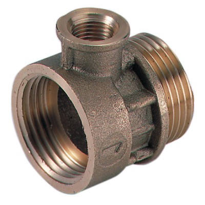 Mamelon porte manomètre 487 femelle mâle 40x49mm DESBORDES