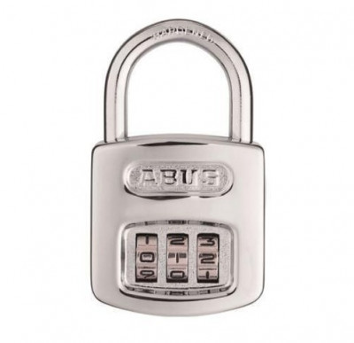 Cadenas à combinaison acier chromé sur blister 40 mm ABUS 
