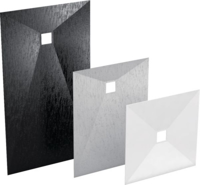 Receveur Fundo Top pour Primo excentré aspect béton greige 1600 x 1000 x 6 mm WEDI