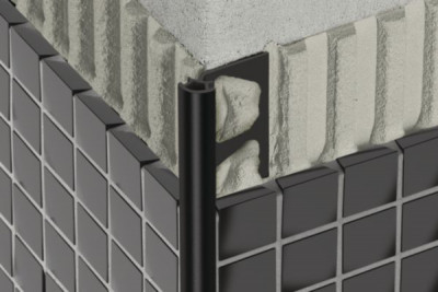 Profilé mural Rondec-Pro PVC blanc hauteur 8 mm longueur 2,5 m SCHLUTER SYSTEMS