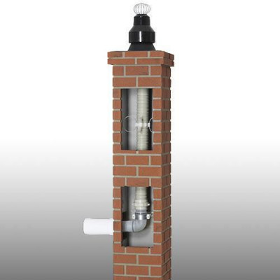 Plaque de finition basse ventouse blanche ral 9033 PEB RENO C9 125 80 / 125 POUJOULAT