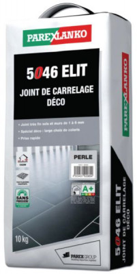 Joint de carrelage décoratif 5046 Elit - gris perle - sac de 10 kg PAREXLANKO