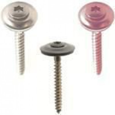 Vis à bois TORX 2TB-20 de 4,5 x 150 mminox poli rond.EPDM diamètre 20 mm BWK