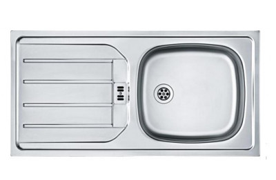 Evier inox Rnx621 2 bacs 1 égouttoir sans vidage 280 x 575 mm 1.22 m FRANKE