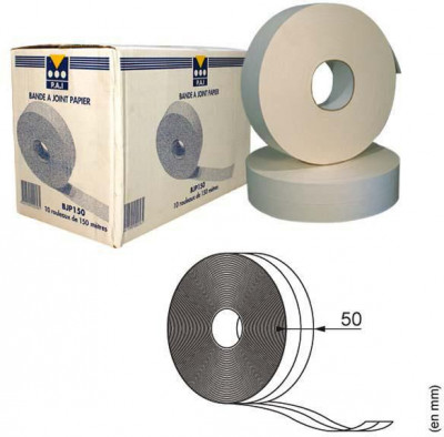 Bande à joint papier 20 m PIECES ET ACCESSOIRES INDUSTRIELS