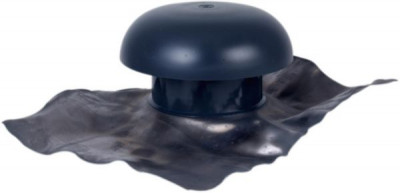 Chapeau de ventilation avec collerette ardoise 160 mm 50 x 40 cm NICOLL