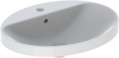 Vasque Variform ovale à encastrer 60x48cm blanc GEBERIT
