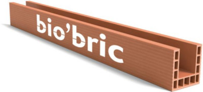 Linteau monobloc Grande Longueur LGL27260 - terre cuite rouge - 2600 x 200 x 270 mm BIO'BRIC