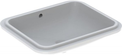 Vasque Variform rectangle à encastrer sous plan blanc 50 x 40 cm GEBERIT