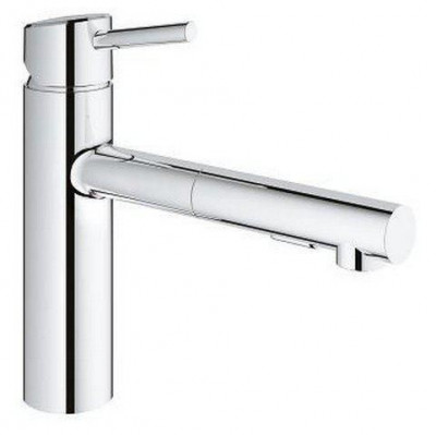 Mitigeur évier monocommande Concetto chromé bec médium douchette extractible GROHE