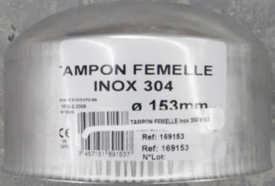 Tuyau rigides inox 304 pro tampon femelle 153 mm TEN