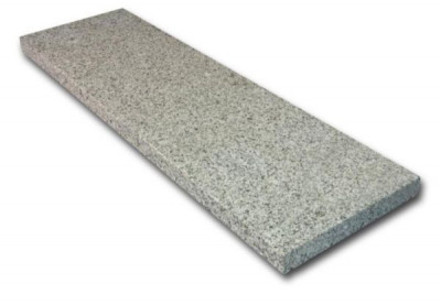 Couvertine Silver Sand - granit dessus flammé - 2 chants adoucis 2 larmiers PIERRES DE L'EST