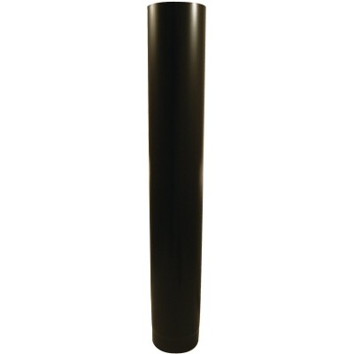 Tuyau émail noir mat 1000mm diamètre 153mm TEN