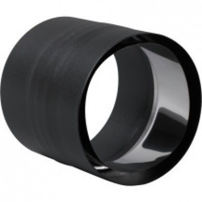 Raccord anti-bistre email mat acier émaillé diamètre 125mm noir TEN