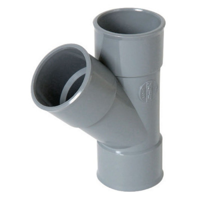 Culotte femelle-femelle 45° PVC gris 125 mm NICOLL