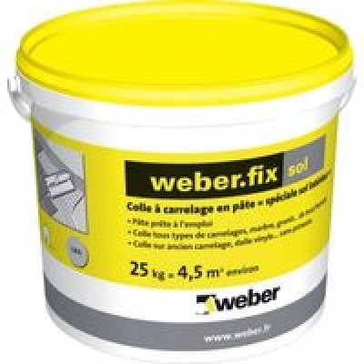 Fix sol gris seau de 25kg WEBER