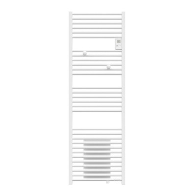 Radiateur sèche-serviettes Riva 4 mixte avec soufflerie blanc satin 1500 W 105 x 500 mm 1.095 m THERMOR