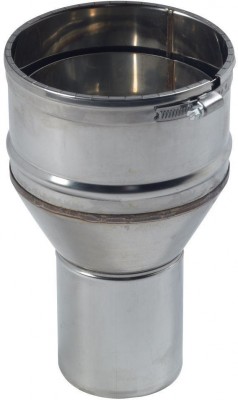 Raccord poêle tubage inox diamètre 180mm D180/186 TEN