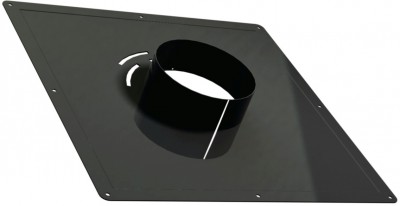 Plaque de propreté 400x400 noir D180v TEN