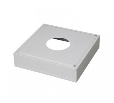 Cache conduit inox 450x450 blanc diamètre 180mm TEN