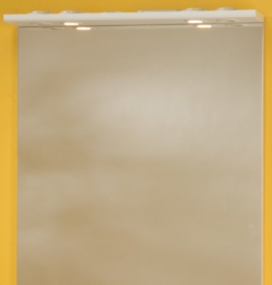 Miroir SLIMO 2 80 avec bandeau halogène blanc BASIC SEGMENT