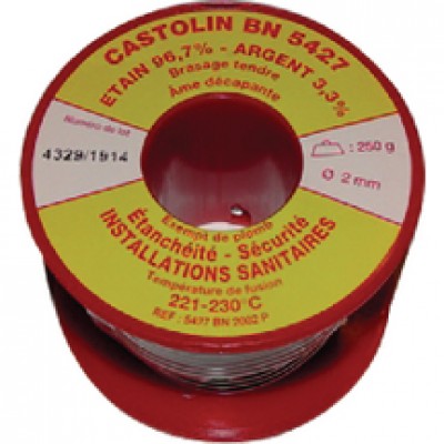 Fil étain/argent 3,3% D2 250g CASTOLIN EUTECTIC