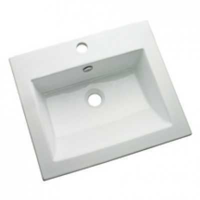 Vasque à encastrer  rectangulaire Mantera 50x43 blanc