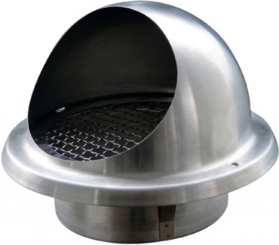 Entrée ou Sortie d'air mural INOX ME 125 ATLANTIC CLIM/VENTIL