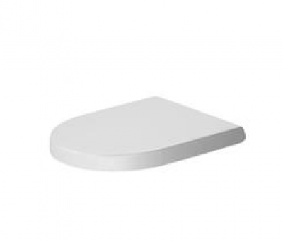 Abattant STARCK3 charnieres inox blanc DURAVIT