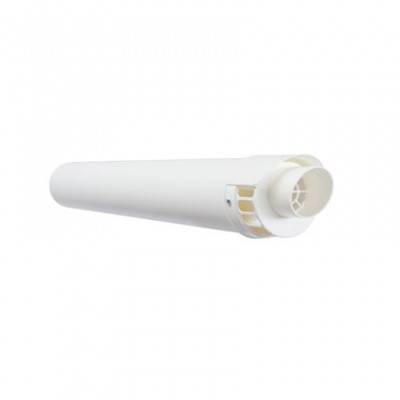 Kit ventouse horizontal 60/100 nez blanc 133 x 142 mm 1.08 m ATLANTIC