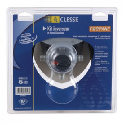 Inverseur automatique avec lyres en élastomère KIT 2175C Propane MM20x150 CLESSE