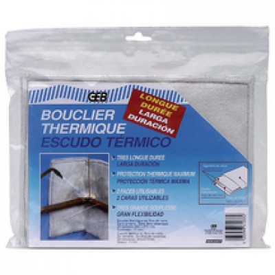 Bouclier thermique longue durée 20x27cm en sachet individuel GEB