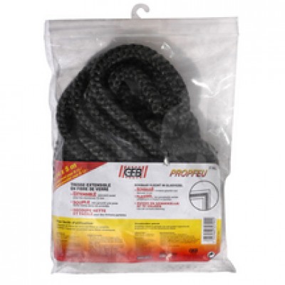 Tresse ronde d'étanchéité extensible en fibre de verre - GEB