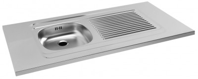 Evier PMR 120x60 S/ DOMINO inox MODERNA