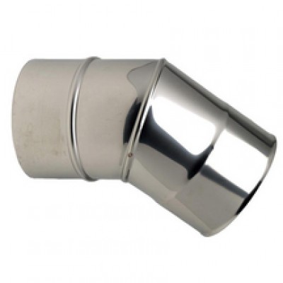 Coude inox 304 BR 45° 2 parties D180 TEN