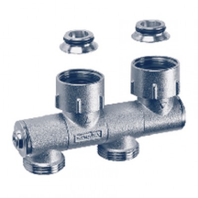 Collecteur 2 pour radiateur 6 connexions BRUGMAN