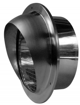 Terminal horizontal avec grille diamètre 160mm UBBINK
