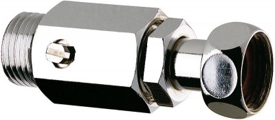 Raccord stop droit mâle femelle 15x21mm écrou DELABIE