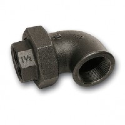 Coude union fonte malléable 96 galvanisé femelle-femelle 33x42mm ATUSA