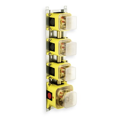 Box encastré thermostatique 3 sorties chromé ONDYNA